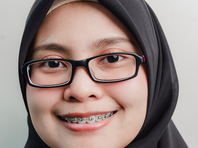 Braces Patient With Smile
